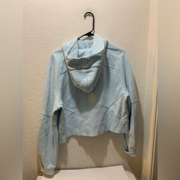 Lululemon Scuba Oversized Half Zip Hoodie light blue M/L - Picture 7 of 8